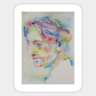 JIDDU KRISHNAMURTI watercolor portrait .4 Sticker